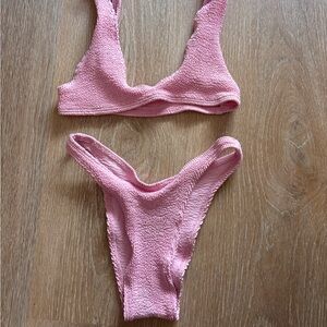Bond Eye Pink Textured Bikini Set